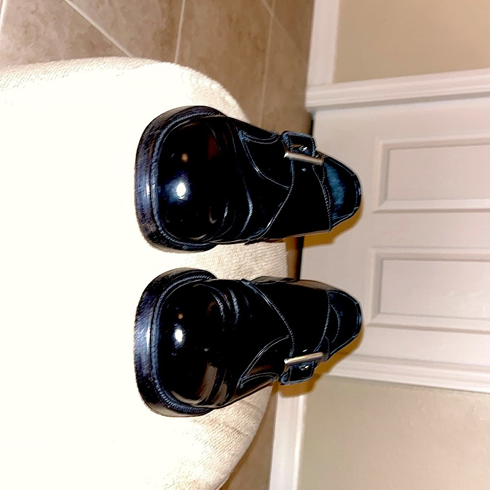 Prada Monk Strap slip ons.